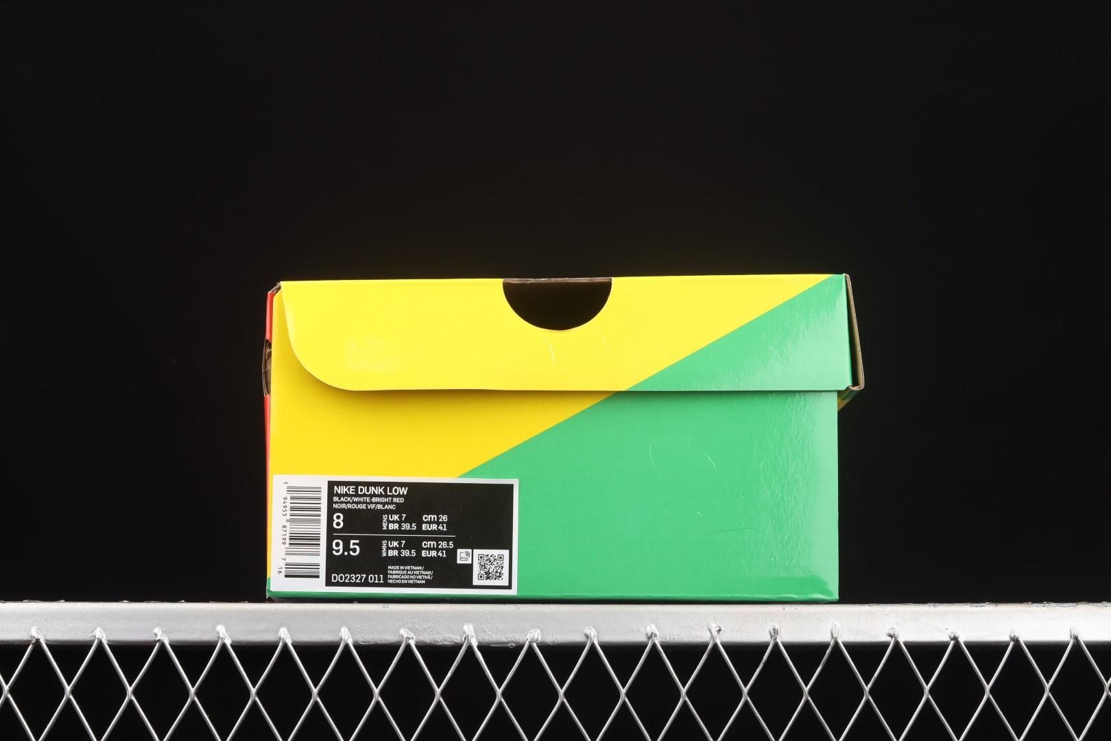 Lpl x NikeUnisex Dunk Low - Black White Bright Crimson