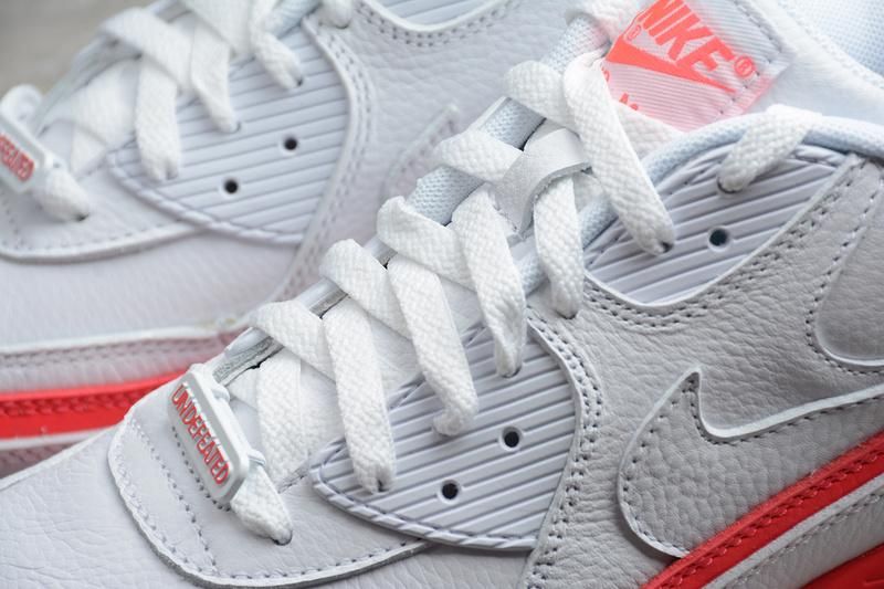 NikeUnisex Air Max 90 Undefeated - White/Solar Red
