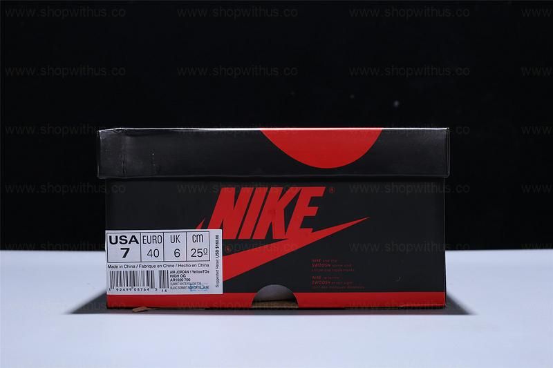 Air Jordan 1 AJ1 Retro High OG - 'Yellow Toe'