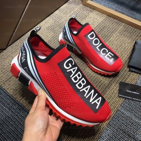 Dolce & Gabbana Sorrento Logo trainer - Red Black