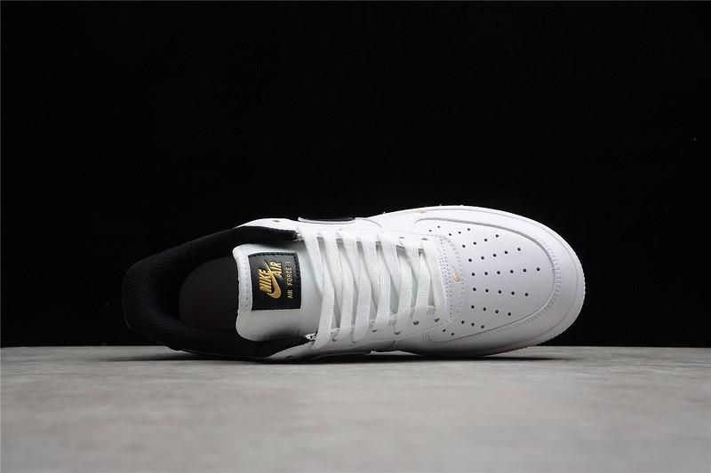 NikeAir Force 1 AF1 Low '07 LV8 Double Swoosh White/Metallic Gold