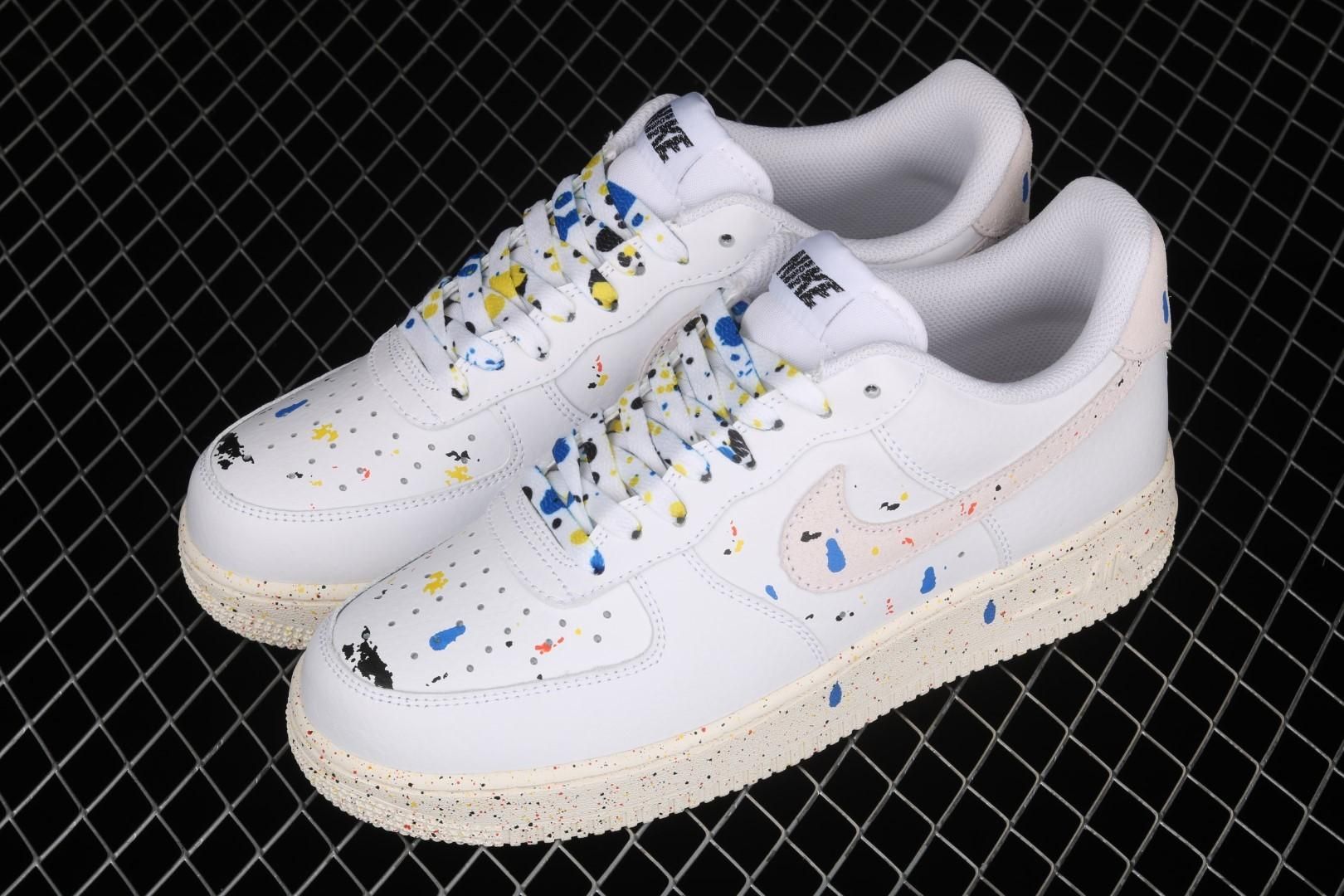 NikeUnisex  Air Force 1 AF1 Low '07 LV8 - Paint Splatter/White