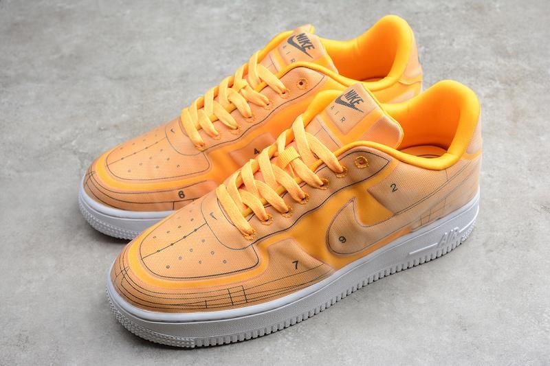 NikeUnisex Air Force 1 AF1 Low 07 LX  Blueprint - "Laser Orange