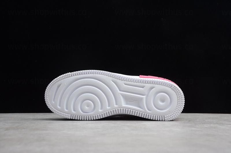 NikeUnisex Air Force 1 AF1 Shadow - White/Pink