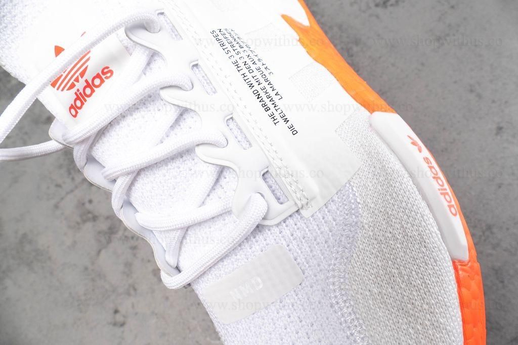 adidasMen's NMD R1 V2 - Cloud White/Solar Red