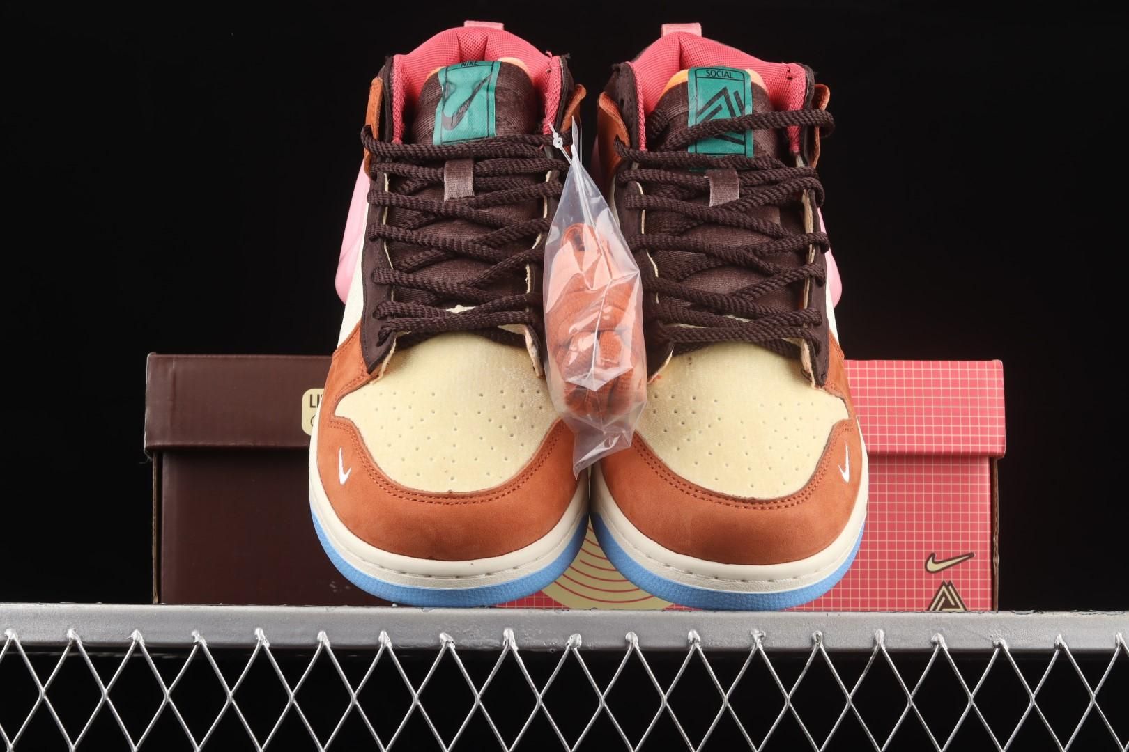 Social Status x NikeMen's Dunk Mid - Chocolate Milk