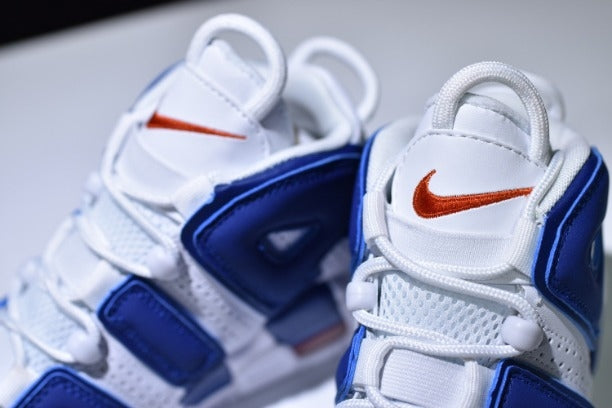 NikeAir More Uptempo Mid Basketball Shoe - Knicks