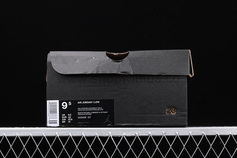 Air Jordan 1 AJ1 Low - Sail/University Gold