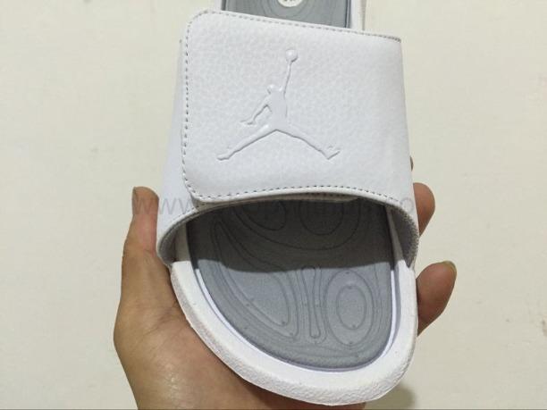 Air Jordan Hydro 6 Slide - White/Pure Platinum