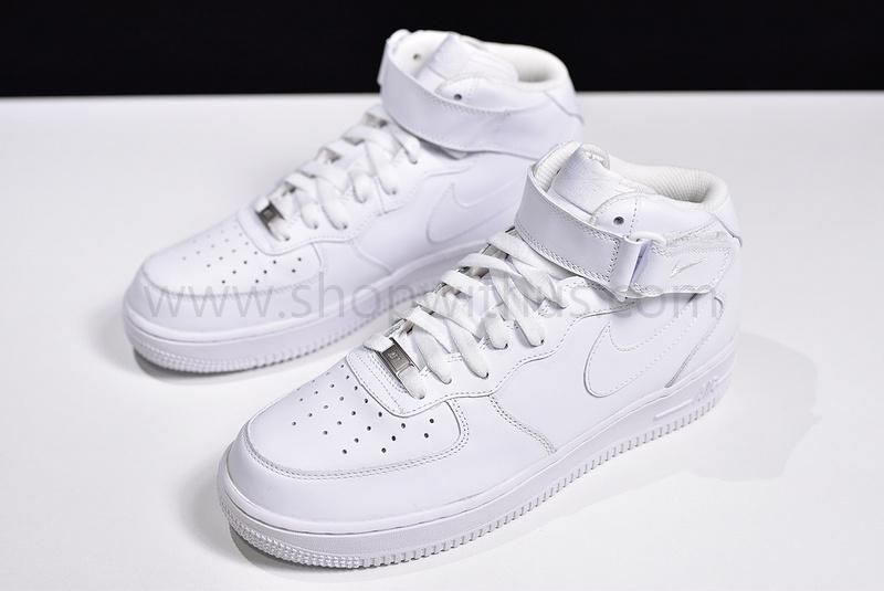 (Real Leather OG)Nike✔️Air Force 1 AF1 MID '07  - All White