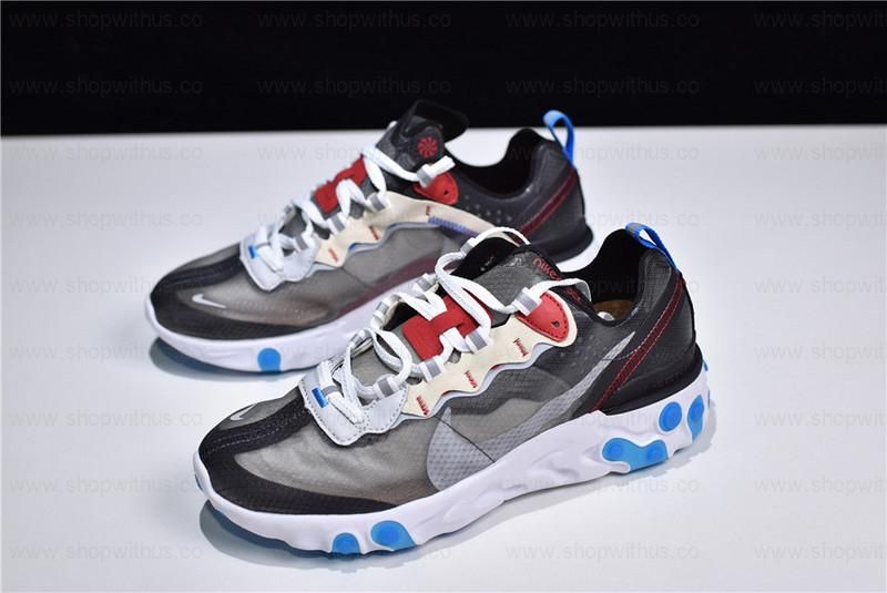 NikeReact Element 87 - Dark Grey/Pure Platinum-Photo Blue