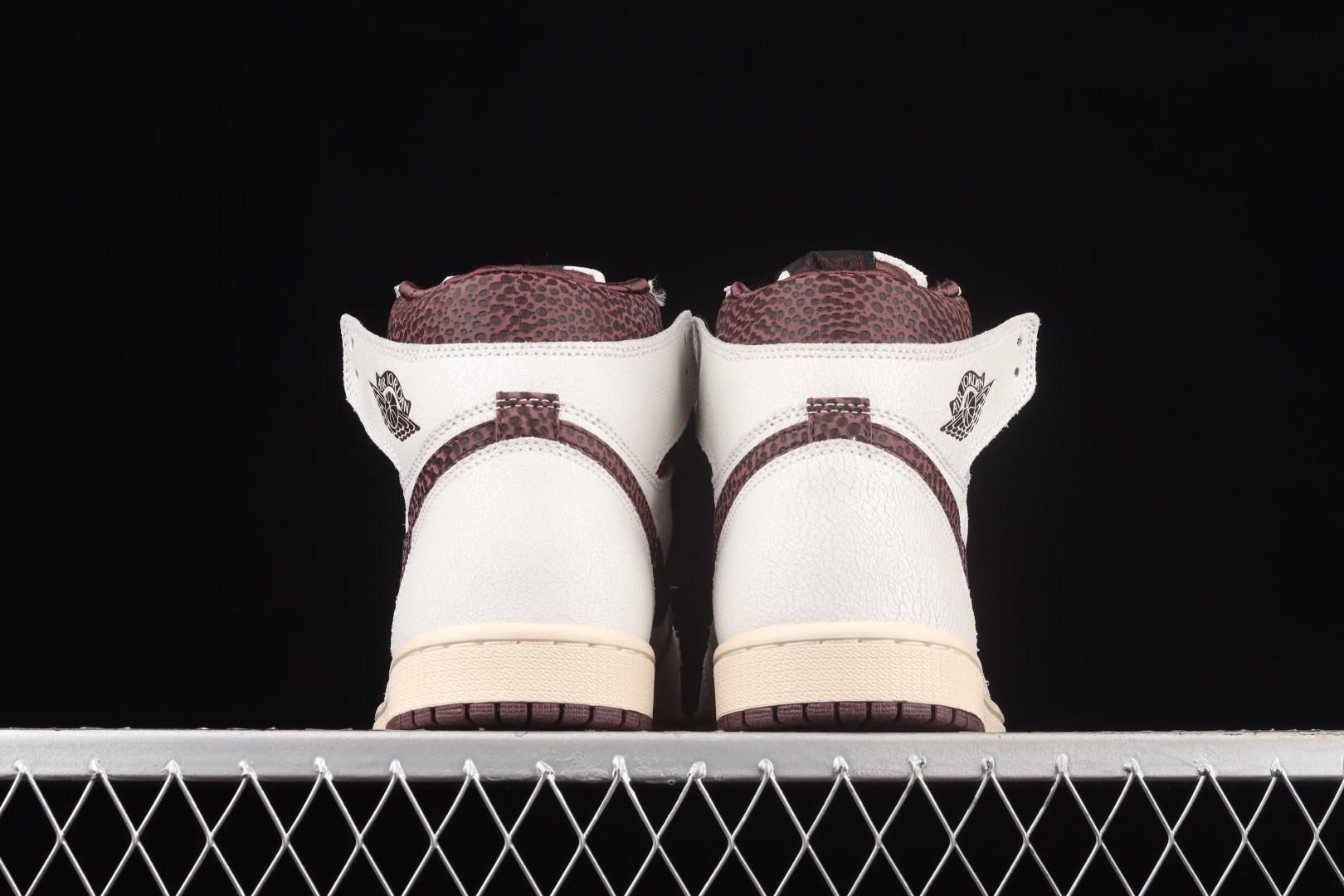 A Ma Maniere x Air Jordan 1 AJ1 High OG - Sail/Burgundy Crush