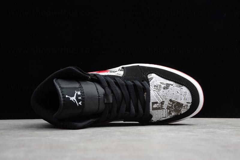 Air Jordan 1 AJ1 Mid SE Newspaper - Air Times