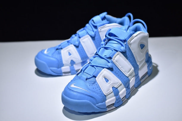NikeAir More Uptempo Mid Basketball Shoe- Sky Blue