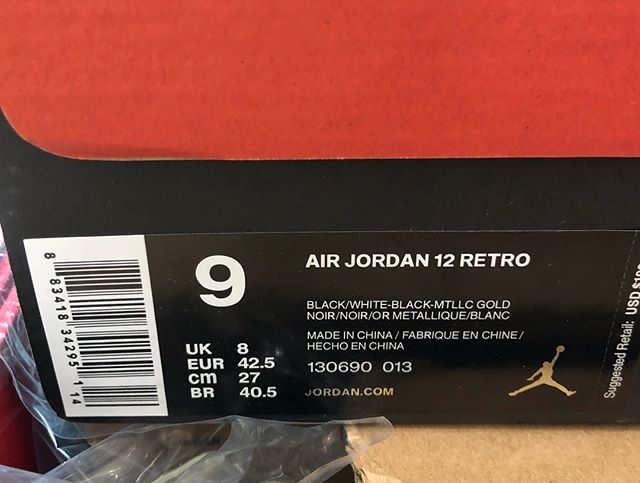 Air Jordan 12 AJ12 Retro Basketball Shoes - The Master