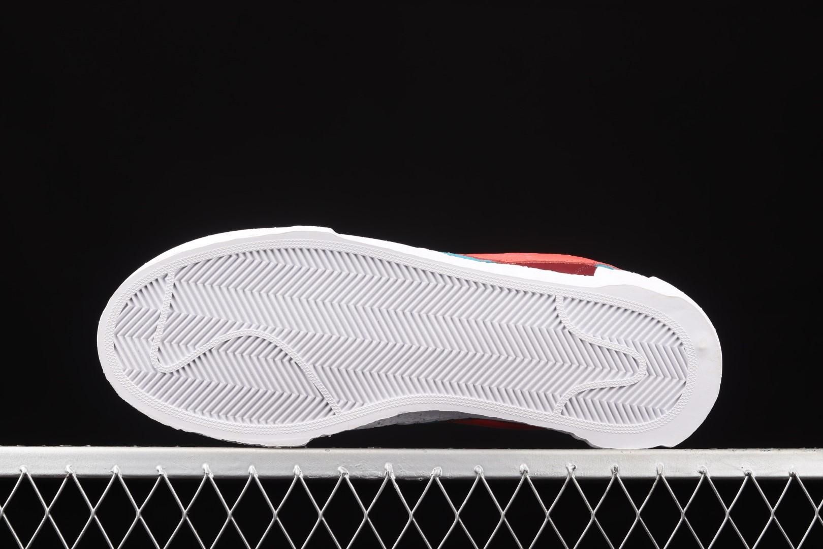 sacai x KAWS Blazer Low - Team Red