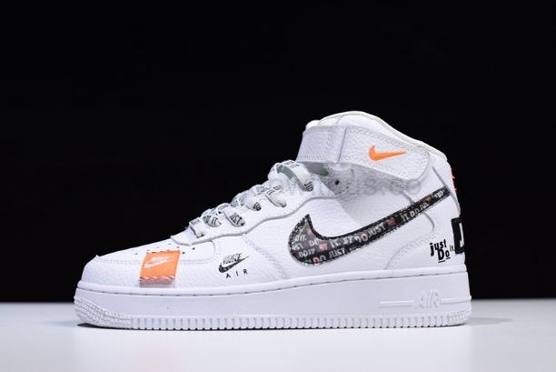 NikeMena Air Force 1 AF1 Mid 07 Just Do It - White