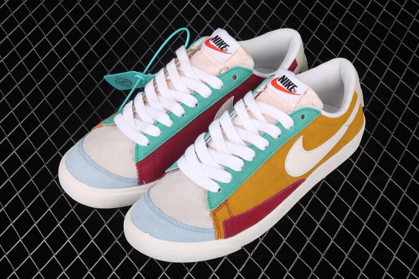 NikeUnisex Blazer Low QS - Red/Yellow/Green