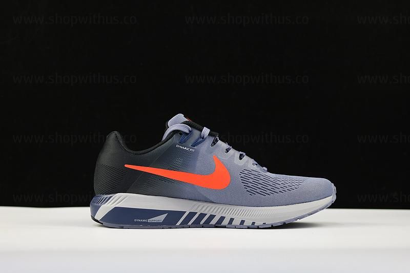 NikeUnisex Air Zoom Structure 21 - Dark Sky Blue/Total Crimson