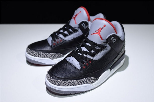 NikeUnisex Air Jordan 3 AJ3 Retro - Black Cement