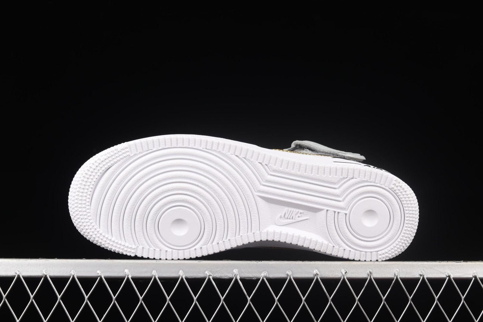 NikeUnisex Air Force 1 AF1 Mid Athletic Club - White Dark Sulfur