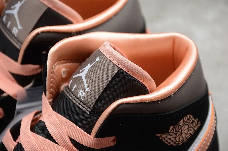 Unisex Air Jordan 1 AJ1 Mid -  Peach Mocha