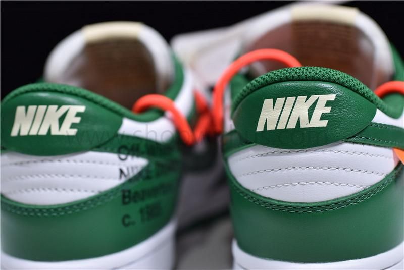 Off-White x NikeSB Dunk Low - Pine Green