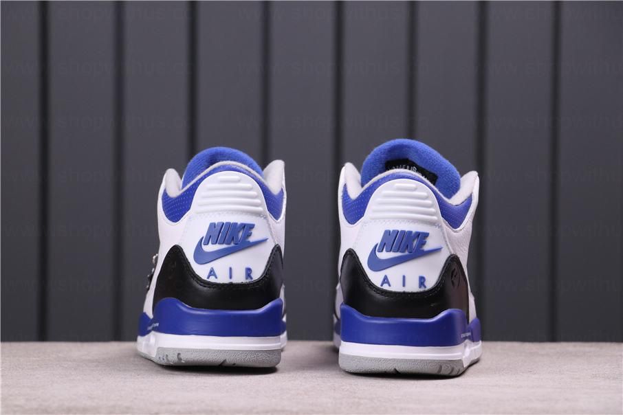 Fragment x Air Jordan 3 AJ3 Retro - White/ Blue/ Black