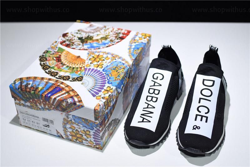 Dolce & Gabbana Sorrento Logo Trainer - Black/White