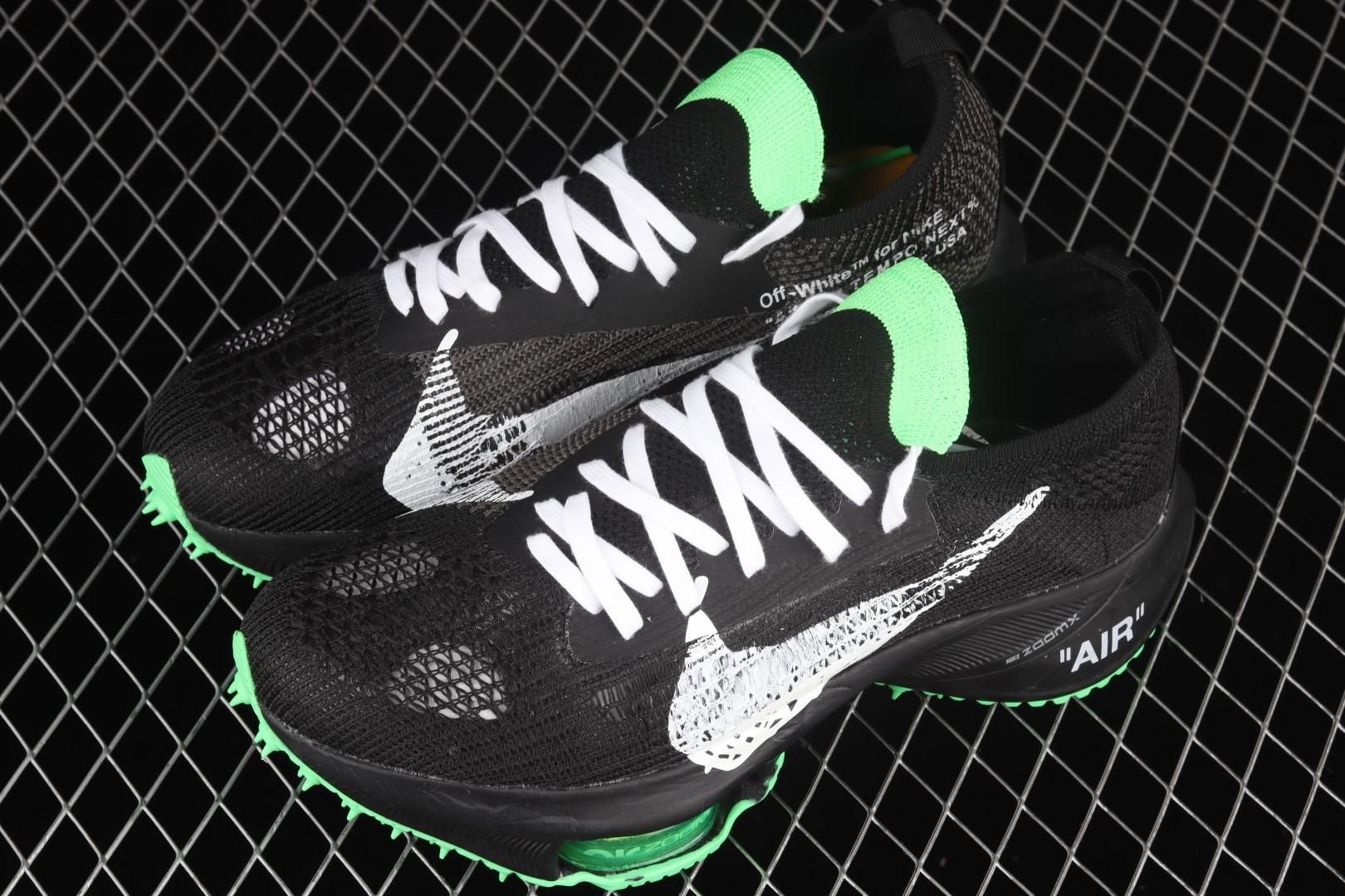 Off White X Air Zoom Tempo Next% - Black