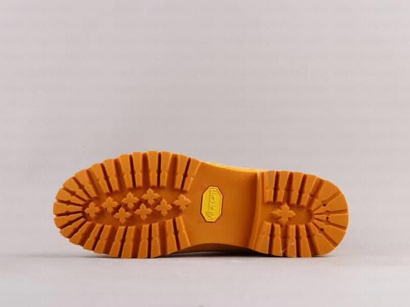 Off White xTimberland Velvet Boots - Orange