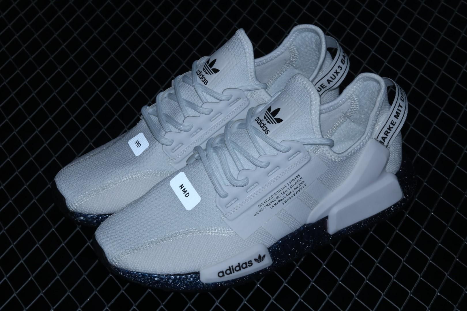 adidasMens NMD R1 V2 - White Speckled