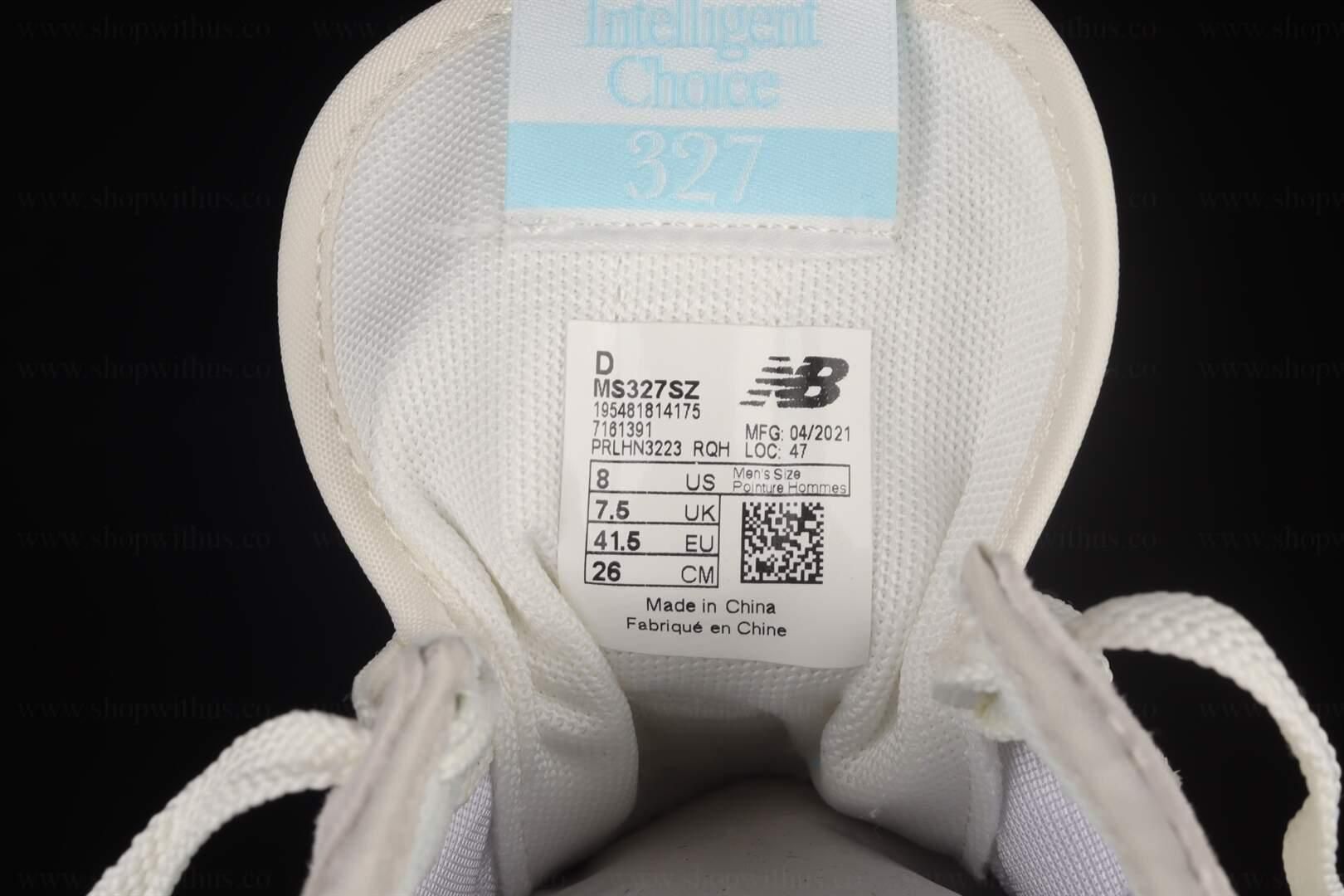 STAUD x New Balance 327 - White Grey