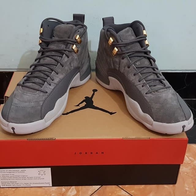 Air Jordan 12 AJ12 Retro Basketball Shoes - Dark Grey