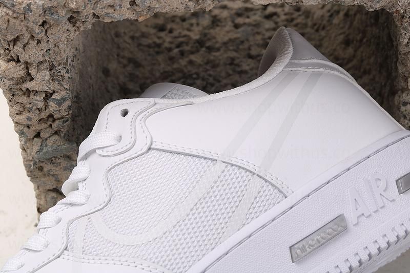 NikeAir Force 1 AF1 React - White Platinum