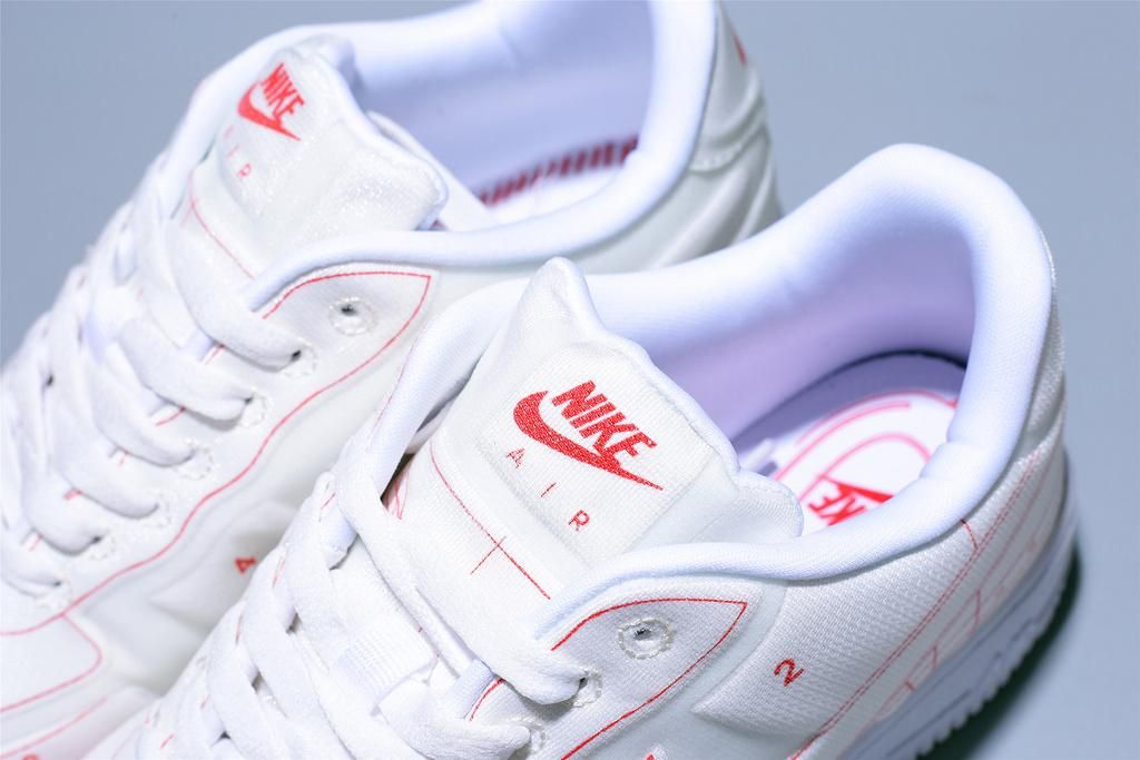 NikeUnisex Air Force 1 AF1 07 Low LX Blueprint - "Summit White