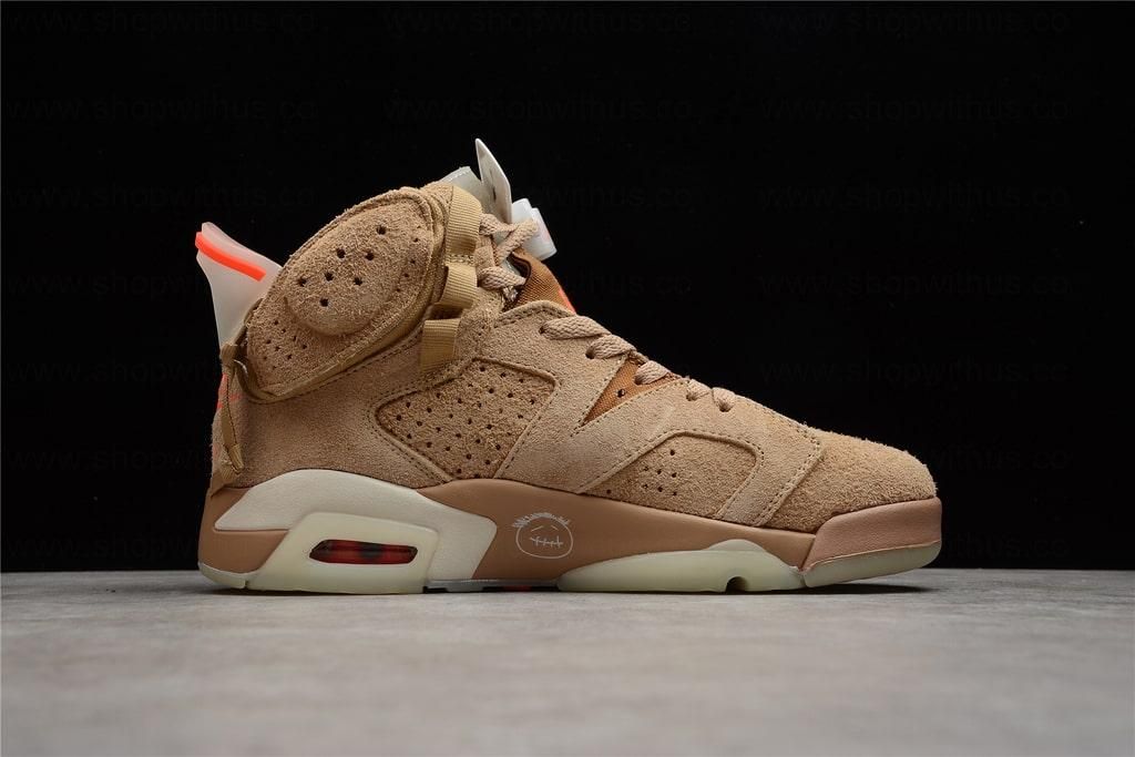 Travis Scott x Air Jordan 6 AJ6 -  British Khaki