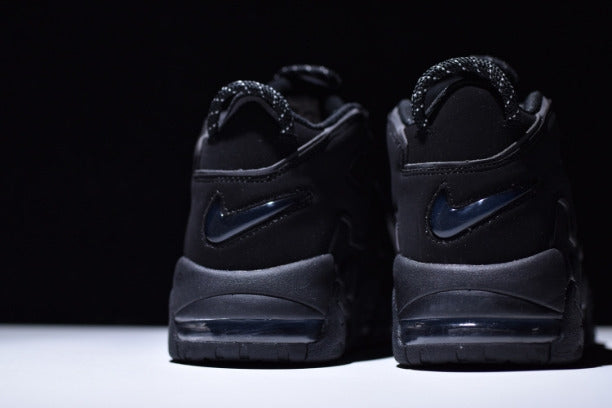 NikeAir More Uptempo Mid Basketball Shoe-Black
