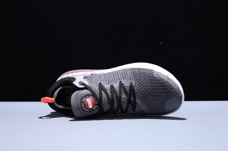 NikeMen's Joyride Run Flyknit - Dark Grey/Bright Crimson