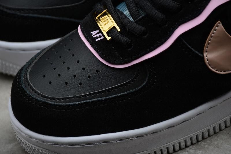 NikeUnisex Air Force 1 AF1 Shadow - Black Metallic