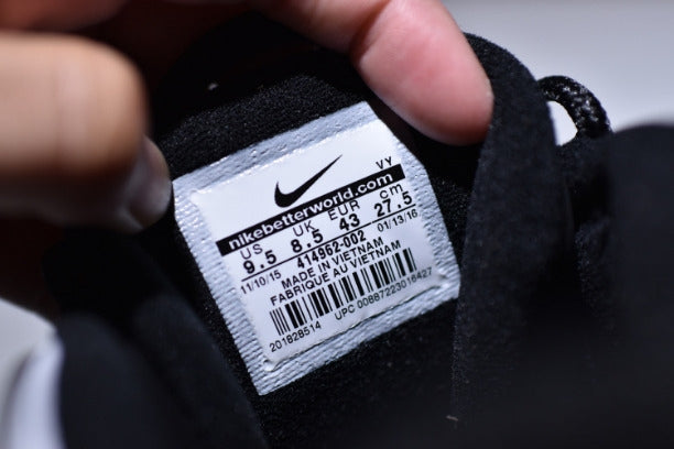 NikeAir More Uptempo Mid Basketball Shoe - Black/White