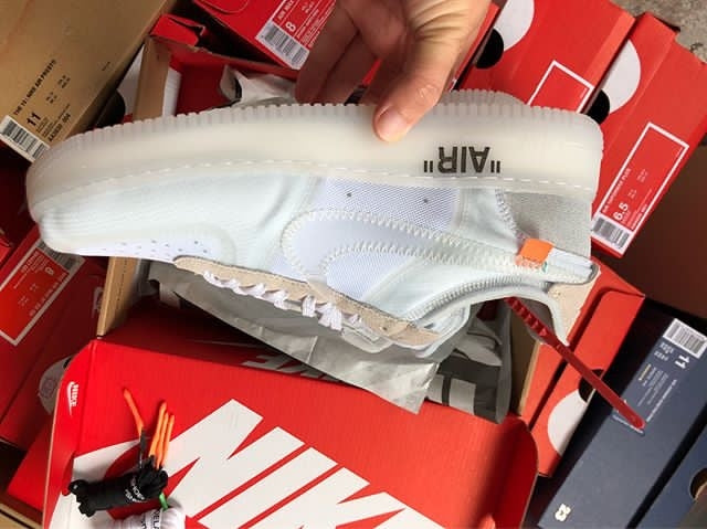 The 10 Off White x NikeAir Force 1 AF1 - White/White/White