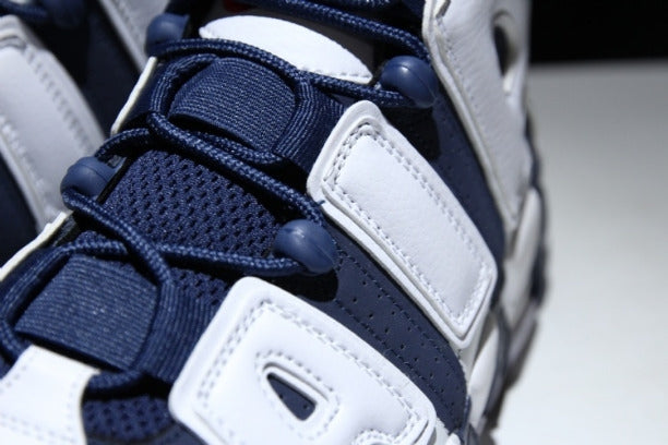 NikeAir More Uptempo Mid Basketball Shoe - Olympic
