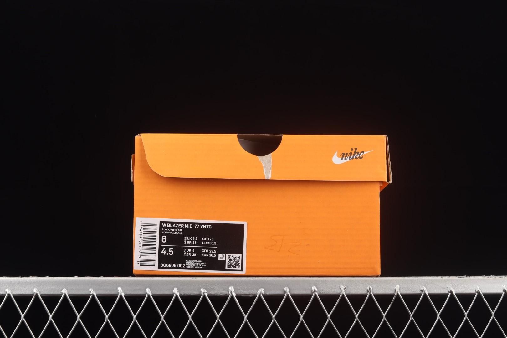 NikeUnisex Blazer Mid 77 Vintage - Black Sail