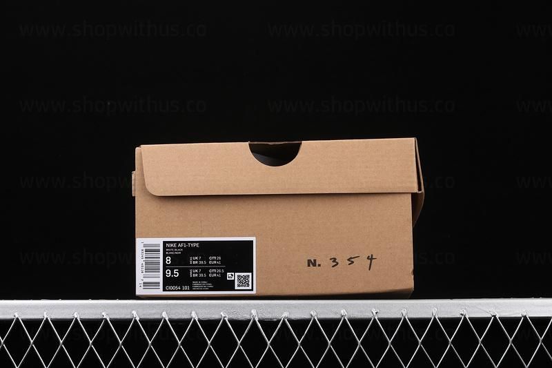 NikeAir Force 1 AF1 Low Type - White/Black