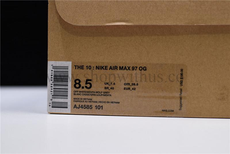 NikeAir Max 97 Off-White - Menta