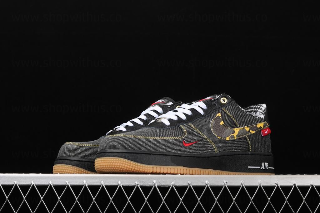 NikeAir Force 1 AF1 Low - Camo Denim