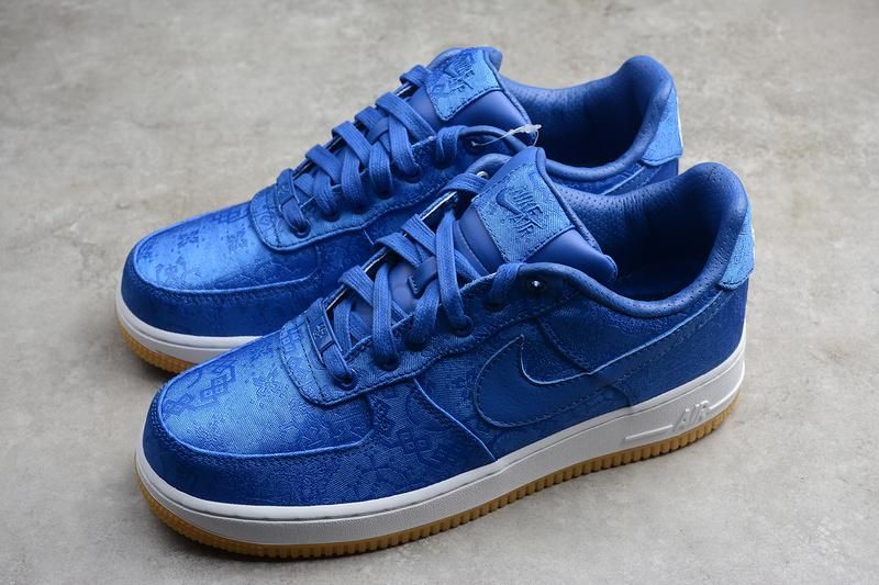 CLOT x NikeAir Force 1 - Blue Silk