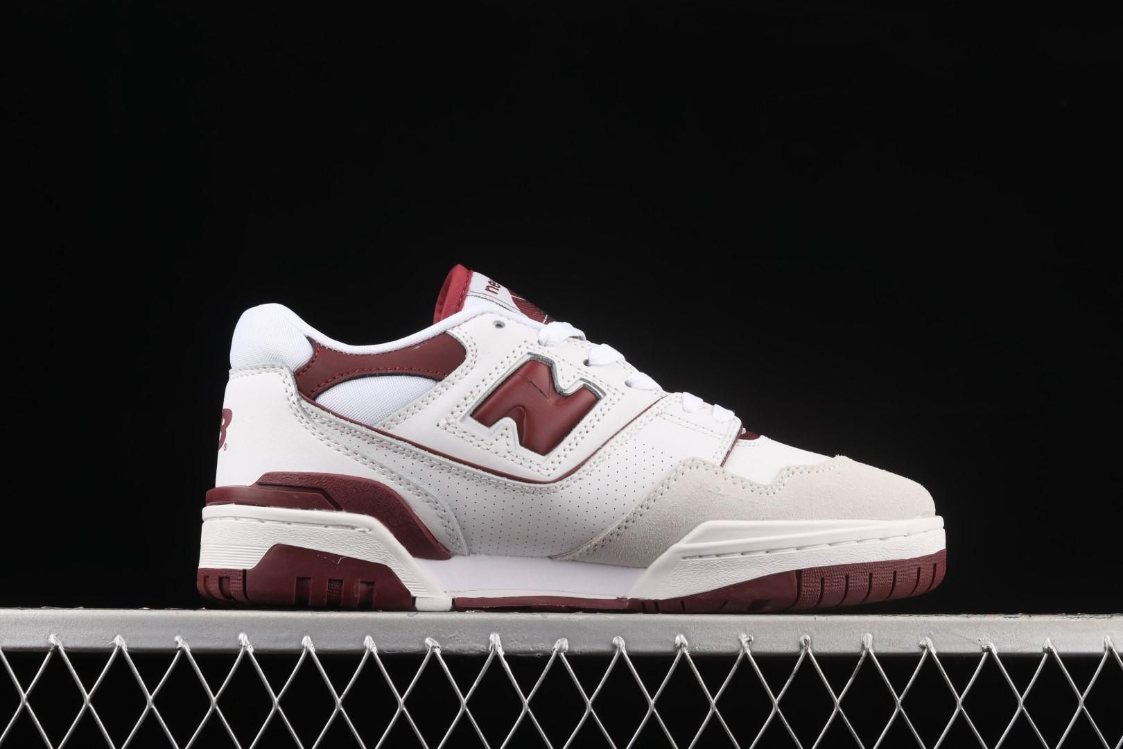 New Balance 550 - Sea Salt Burgundy