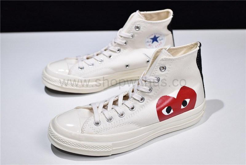 Comme des Garcons Play x Converse Chuck Taylor All-Star 70s Hi - White